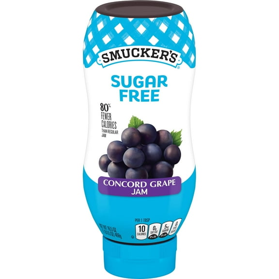Smucker's Squeeze Sugar Free Concord Grape Jam, 16.5 Ounce