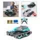thumbnail image 3 of Coche cisterna de plástico RC, juguetes de bomba de agua de lanzamiento con luces, coche todoterreno, de giratorio de 360  degree para , 1 Mando Azul Negro CUTICAT  Coche tanque RC, 3 of 8