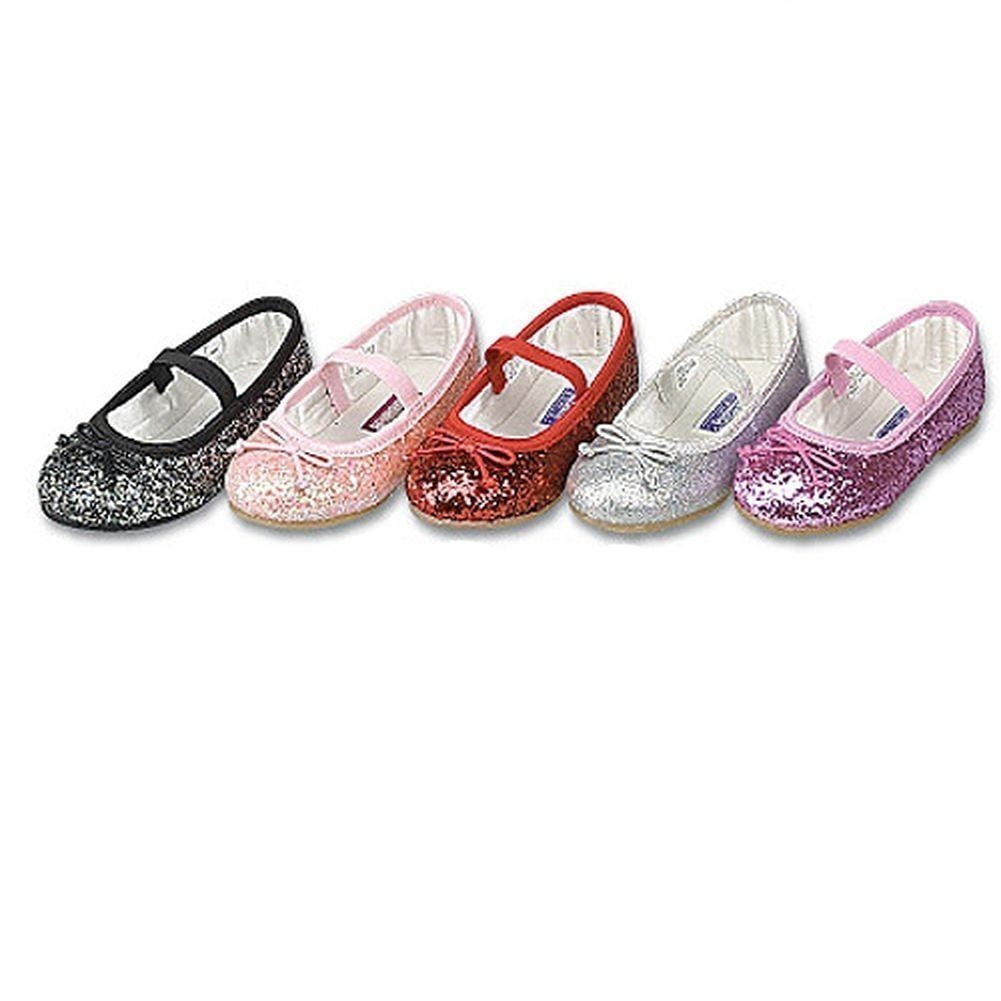 girls glitter slip on