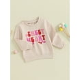 thumbnail image 4 of Elippeo Toddler Kids Girl Valentine's Day T Shirts HeartLetter Print Long-Sleeved O-neck Loose Pullover Sweathsirt Tops, 4 of 10