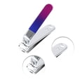 thumbnail image 3 of Unique Bargains Fashion Nail Clipper Kit 2.24"x 0.47"x 0.59" Blue, Purple 10pcs, 3 of 6