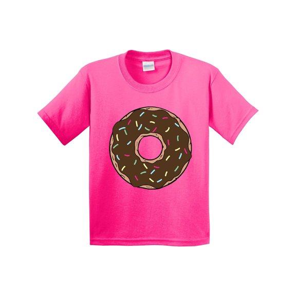 Inktastic Chololate Donut with Sprinkles Youth T-Shirt