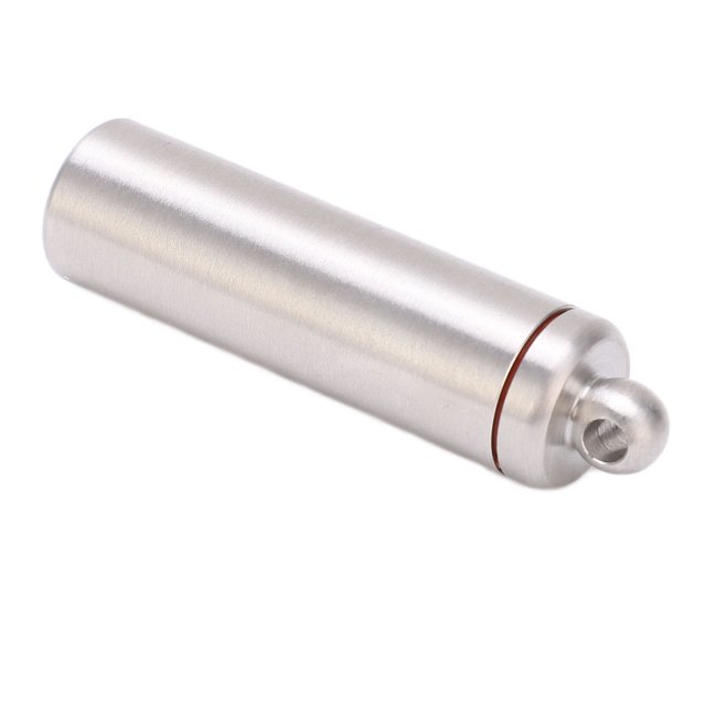 Herwey Porte-Pilule, Cas de Pilule d'Urgence Étanche Mini Boîte à Médicaments en Acier Inoxydable pour le Camping de Randonnée