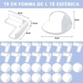 thumbnail image 2 of 30 Piezas Protector Esquinas - Antiadherentes, Duraderos y Suaves - Protegen Esquinas Afiladas - 15 Redondos y 15 en L - esquineros, Protector de Mesa, 2 of 4