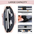 thumbnail image 4 of Mosiso Laptop Bag for Women, 15 15.6 16 inch Laptop Shoulder Bag Computer Messenger Bag for MacBook HP Dell Lenovo Asus Razer Notebook, Pink, 4 of 7