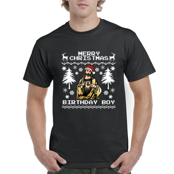 MmF - Men's T-Shirt Short Sleeve - MERRY XMAS FROM JESUS