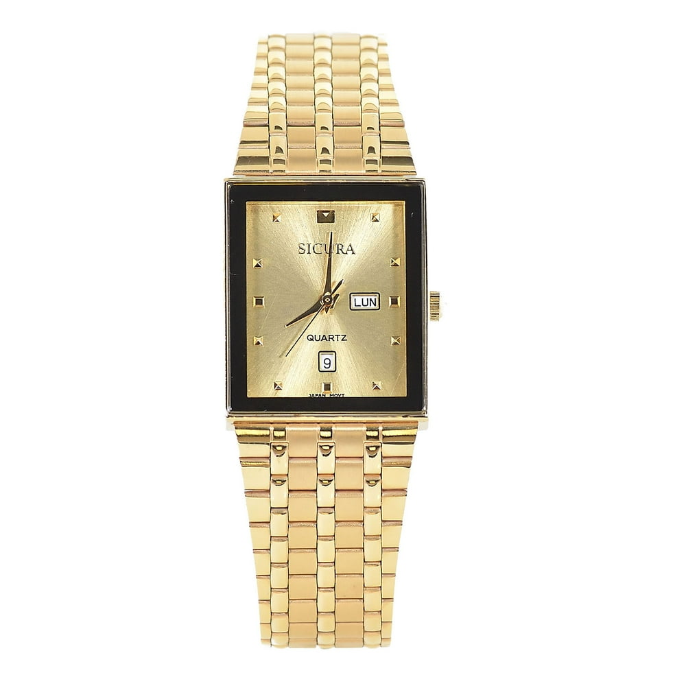 Sicura - Sicura Men's Watches SJH 3494 52Y Yellow Gold Quartz Stainless ...