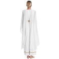thumbnail image 2 of Alvivi Robe Grecque Antique Toga pour Femmes Robe Longueur Genou à Blocs de Couleur Blanc TTG, 2 of 7