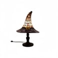 thumbnail image 2 of 2026 Witch Hat Lamp,Stained Glass Resin Wizard Hat Light Gothic Table Lamp Spooky Decorative Standing Lights Gifts Home Decorations for Halloween,Bedroom,11.81 Inch, 2 of 7