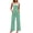 Green and White Checkered, variant on Overalls for Women Loose Fit Jumpsuits Fashion Checkered Straight Leg Pants Stretch Bib Coveralls