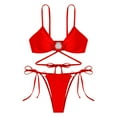 thumbnail image 3 of WILLBEST Traje de Baño Dama conjunto de Bikini de Mujer Tanga Bikini de Dos Piezas Traje de Baño Ajustable Sexy Traje de Baño con Anillo, 3 of 4