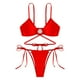thumbnail image 3 of WILLBEST Traje de Baño Dama conjunto de Bikini de Mujer Tanga Bikini de Dos Piezas Traje de Baño Ajustable Sexy Traje de Baño con Anillo, 3 of 4