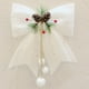 thumbnail image 1 of Corona de copo de nieve colgante de lazos de Navidad novedosos, decoración de Navidad para fiesta Ornamental, nueva moda de alta calidad, 1 of 4