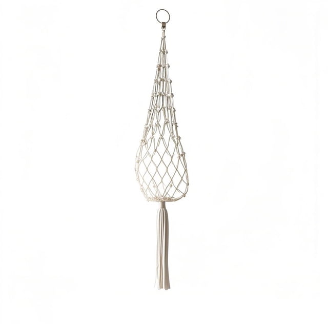 Hanging Vegetable Baskets For Kitchen With Fishnet Bag Design 29.53 in 31.5 in Tiered Storage Space Saving Wall Mount