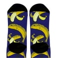 thumbnail image 3 of ThisWear Food Gifts Banana Print Socks Foodie Socks Banana Novelty Gifts for Men 1-Pair Novelty Crew Socks, 3 of 5