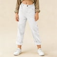 thumbnail image 2 of Kids Linen C𝐚pri Pants 2026 Summer Trendy Cropped Trouser Beach Casual Fashion Capris Clothes Straight Leg Loose Sweatpant, 2 of 7