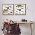 thumbnail image 3 of Stupell Industries Vintage Fishing Gear Sports Painting Brown Floater Framed Canvas Art Print Wall Art, 25 x 25, Set of 2, 3 of 10