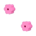 thumbnail image 2 of Ruiboury Moules en Forme de Fleur à Trou Unique Mousse Tournante Réutilisable Lavable Doublure Légère Résistante à l'Usure Gobelet Éponge Rose 95mm 2Ensemble, 2 of 6