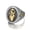 Gold, variant on Silver/Gold Plated Mens Catholic Sacred Heart Of Jesus Cross Ring Size 7 8 9-15-15-Silver