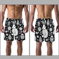 thumbnail image 3 of luoweisi Men's Beach Shorts Quick Dry Swim Trunks with Mesh Lining Easter Egg XL, 3 of 5