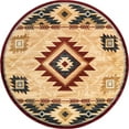 thumbnail image 2 of Rugs.com Pioneer Collection Rug – 8 Ft Round Ivory Medium-Pile Rug Perfect For Kitchens, Dining Rooms, 2 of 9
