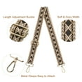 thumbnail image 3 of Uxcell Purse Strap Replacement, Stylish Crossbody Shoulder Strap(Brown, Gold Buckle), 3 of 5