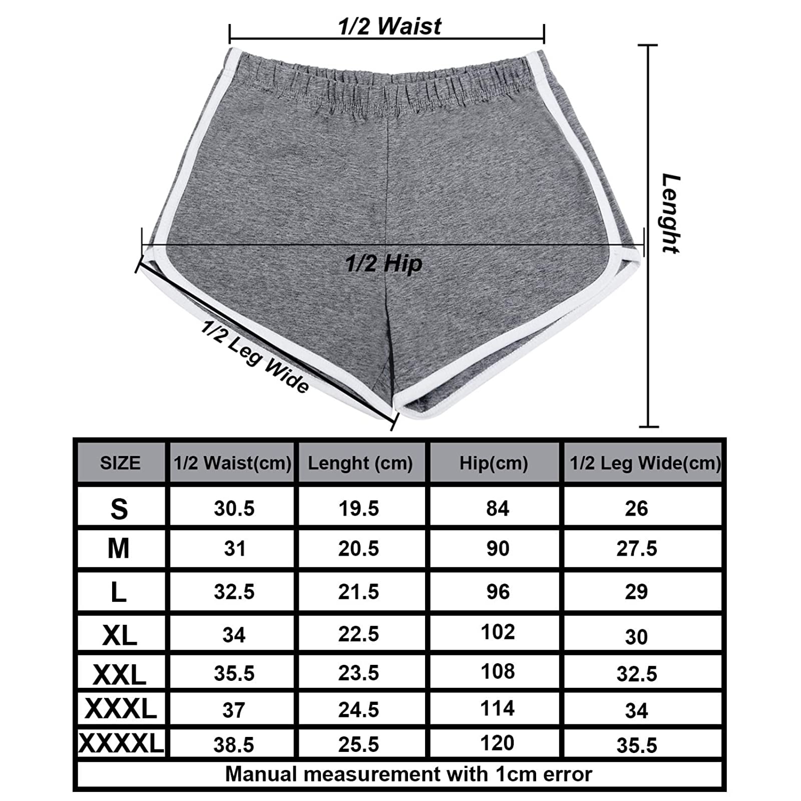 URATOT 4 Pack Yoga Short Pants Cotton Sports Shorts Gym Dance Workout Shorts Dolphin Running Athletic Shorts for Women