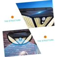 thumbnail image 4 of 2Pcs Solar Sensor Outdoor Wall Light Wall Lamp Outdoor Light Human Sensor Light Night Lamp Sensor Wall Lamp Solar Sensor Solar Light, 4 of 5