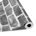 thumbnail image 3 of Dranite Gray Brick Waterproof Self-Adhesive Wallpaper, 17.7x393.7in Peel and Stick Decor, 3 of 11