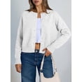 thumbnail image 4 of UZMOG Cardigan Sweaters for Women, Cropped Cardigan Sweaters for Women Y2k Fall Fashion Clothes, 4 of 7