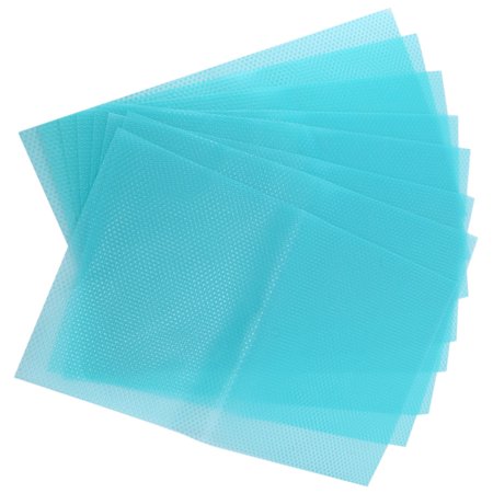 

8 Pcs Refrigerator Mats Plastic Non Self-Adhesive EVA Shelf Liners Refrigerator Liners Fridge Mats Drawer Table Placemat