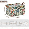 thumbnail image 7 of Yayeee Foldable Storage Basket for Shelves with Handles Set of 2 Waterproof Cloth Bins, Vibrant Floral, 7 of 7