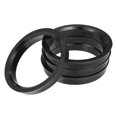 thumbnail image 4 of Unique Bargains 4 Pcs 66.45mm to 57.1mm Universal Car Hub Centric Rings Black, 4 of 7