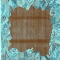 thumbnail image 1 of Ahgly Company Indoor Square Abstract Light Blue Modern Area Rugs, 5' Square, 1 of 4