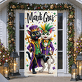 thumbnail image 6 of Colorful Mardi Gras Banner Purple Green Gold Carnival Display Curly Vines Star Decor Festival Backdrop for Mardi Gras Celebration Carnival Party Festival Decor, 6 of 9