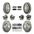 thumbnail image 1 of Transit Auto Front Rear Hub Bearings Assembly Coated Disc Brake Rotors and Semi-Metallic Pads Kit (10Pc) for Car 2014-2015 Lexus IS350 C F Sport - Left Right Side (Driver Passenger) KBB-129087, 1 of 11
