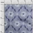 thumbnail image 2 of oneOone Silk Tabby Dusty Blue Fabric Floral Diy Clothing Quilting Fabric Print Fabric By Yard 42 Inch Wide, 2 of 4