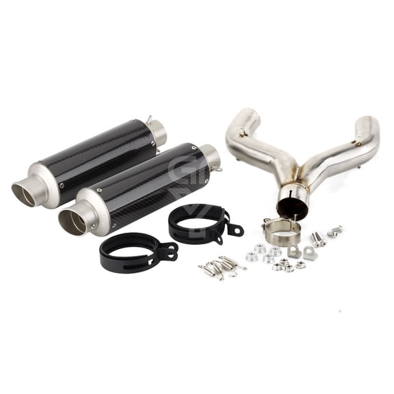 For Aprilia Shiver 900 2017 2018 2019 2020 Shiver900 Escape Slip-on  Motorcycle Exhaust Muffler With Link Pipe Full System