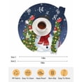 thumbnail image 6 of 15 Inch Round Placemats Set of 4, Navy Blue Christmas Non Slip Heat Insulation PP Table Mats, Gifts Xmas Tree Snowman Snowflake Winter Washable Place Mats for Kitchen Dining Party Table Decor, 6 of 7