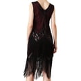 thumbnail image 4 of Baisdan Womens Flapper Dress 1920s Cocktail Dresses for Party Gatsby Costume Outfit Gift,Red, Large, 4 of 8