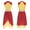 A Red&Yellow, variant on Womens Liturgical Praise Dance Dresses Asymmetrical Color Block Ballet Modern Contemporary Dancewear