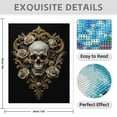 thumbnail image 3 of Diamond Art Kit for Adults, Ornate Skull Floral Roses Art Diamond Painting for Adults Beginners, DIY Diamond Art Painting Kits, 5D Diamond Painting Crafts for Home Decor 12x16 Frameless, 3 of 7