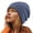 Gray1, variant on Knit Slouchy Beanie Minimal Fine Rib Cap with Relaxed Rear Drape Discrete Small Side Label And A Gathered Back Edge for Street Style And Daily Commuting Winter Hats for Women