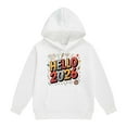 thumbnail image 3 of DHFJKG Hallow 2026 Hoodies For Kids Boys Girls Sweatshirt Oversized Letter Print Pocket Toddler Child Hooded Pullover Festive Soft Jumper Tops, 3 of 5