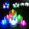 thumbnail image 2 of lionlar 10x Round Flameless LED Battery Tea Light Candles Tealights for Wedding - Colorful Light, 2 of 5