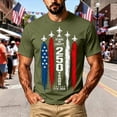thumbnail image 2 of XAOFW Patriotic Graphic T Shirts For Man Casual Red White & Blue Print T-Shirts 4th Of July Usa Festival T-Shirt Soft Top L, 2 of 4