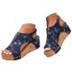 thumbnail image 3 of MKLEKYY Sandalias Planas para Mujer, de Verano, Con Velcro, Informales, Con Punta Abierta, Cómodas, para Playa, 3 of 5