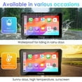 thumbnail image 2 of Carpuride Pantalla CarPlay Inalámbrica para Motocicleta Android Auto 7" para Moto BMW Moto IP67(702b), 2 of 6