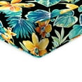 thumbnail image 4 of Jordan Manufacturing 46.5" x 24" Beachcrest Caviar Black Floral Rectangular Outdoor Deep Seat Chair Cushion Set with Welt, 4 of 11