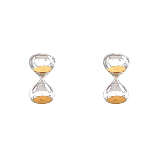 Yuarrent Sand Clock Bedroom Count-down Timer Showcase Fashion Stylish Holiday Elegant Decoration Ornament Festival Party uno 2piezas